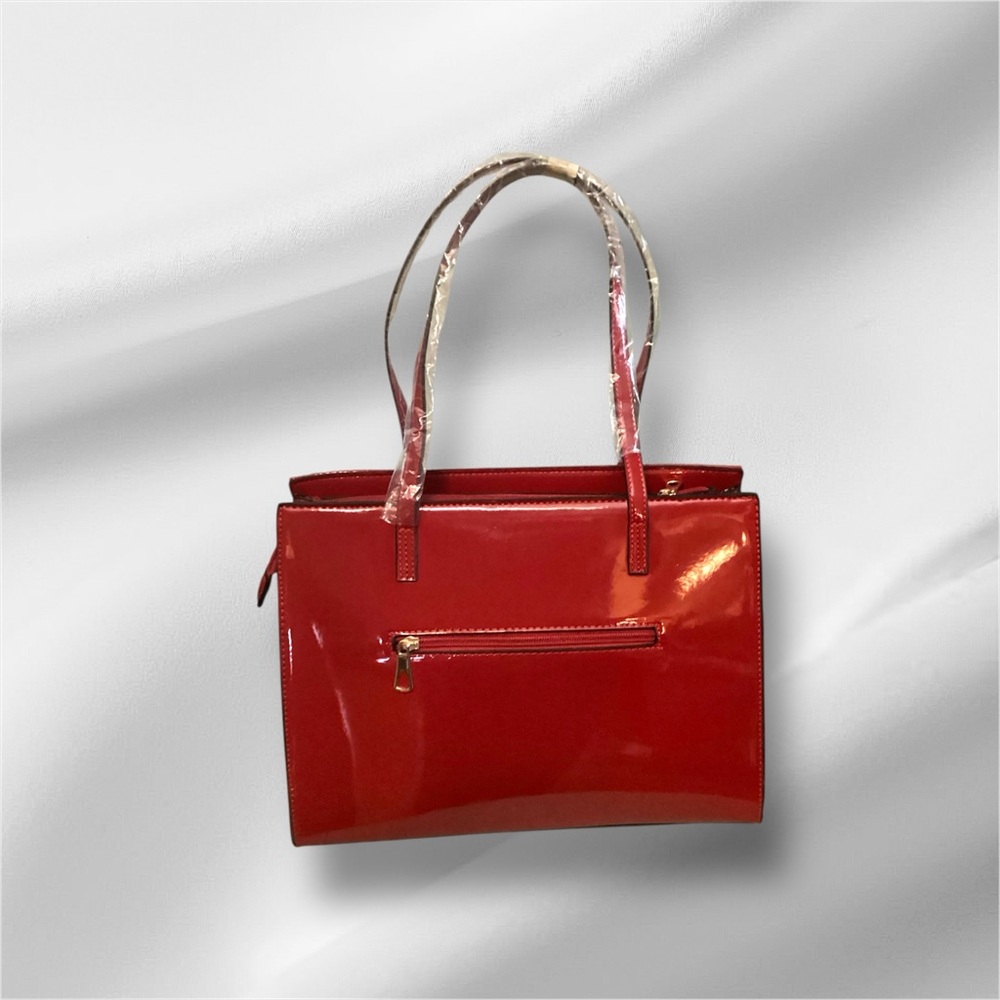 Red Quilted Handbag & Wallet Set - Picture 5 of 11